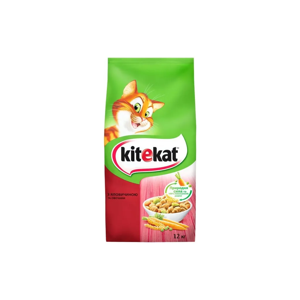 Сухий корм для котів Kitekat Говядина з овочами 12 кг (5900951013065)