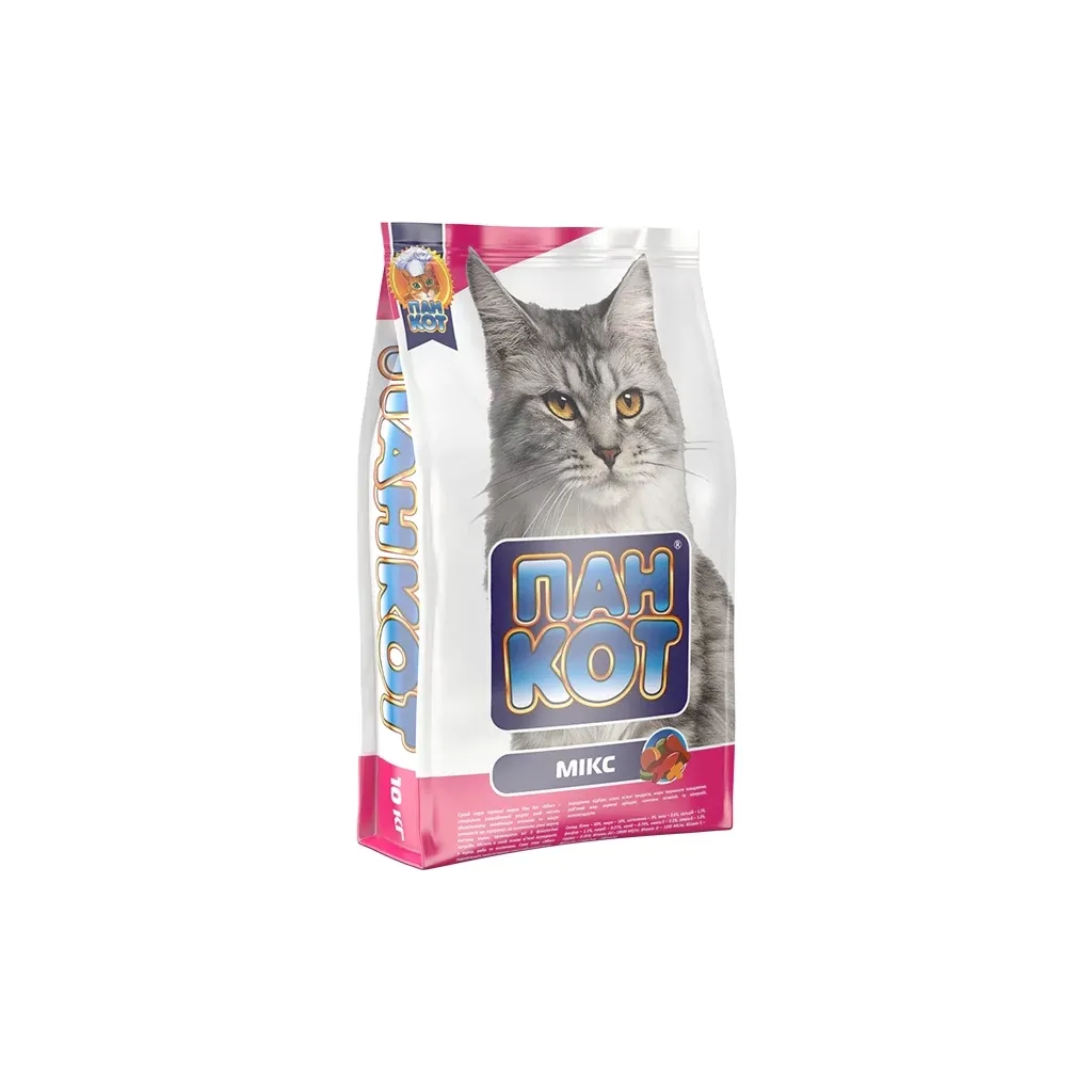 Сухий корм для котів Пан Кот Мікс 10 кг (4820111140015)