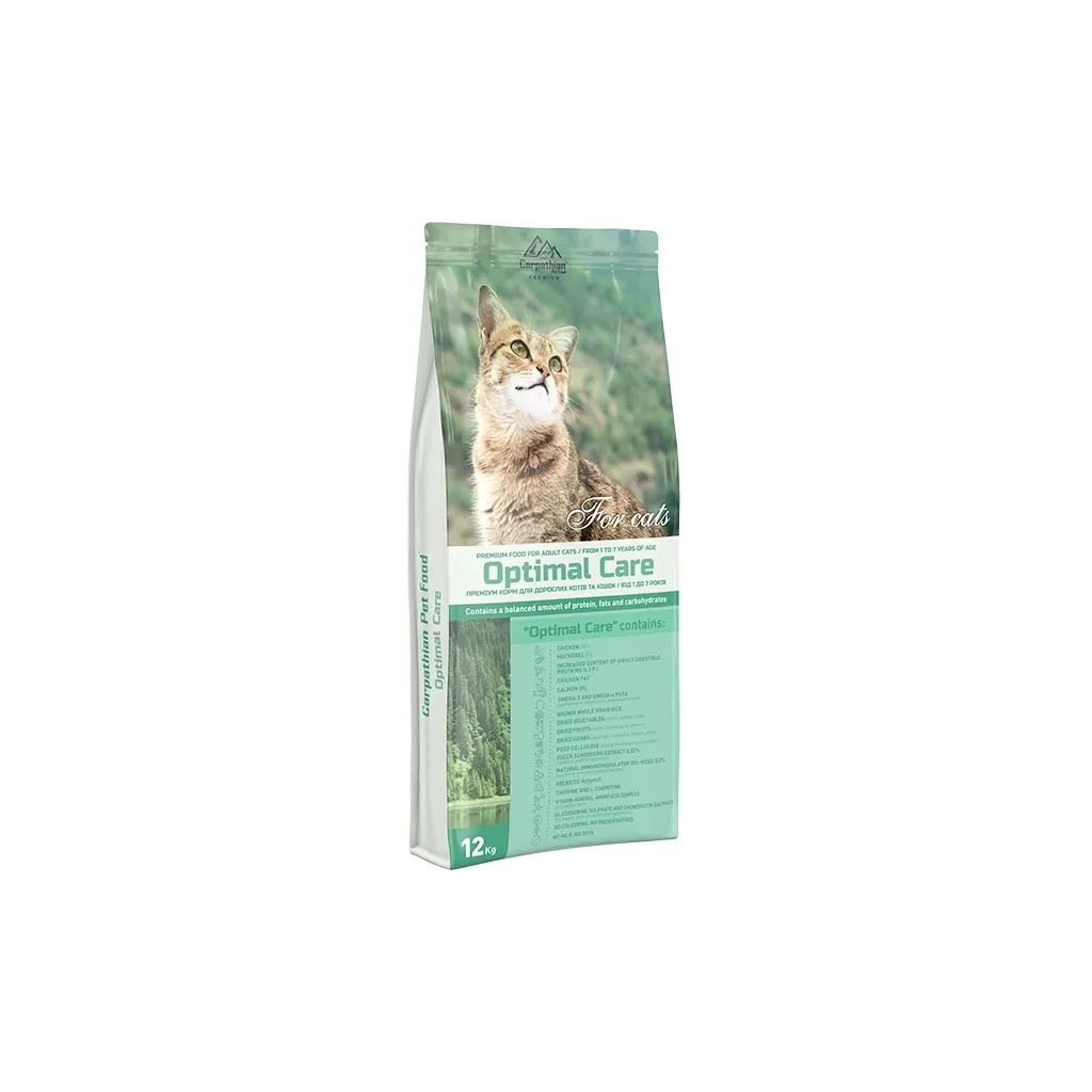 Сухой корм для кошек Carpathian Pet Food Optimal Care 12 кг (4820111140817)