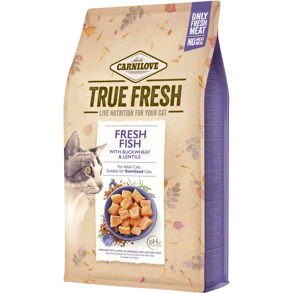 Сухий корм для котів Carnilove True Fresh Cat Fish 4.8 кг (8595602561438)