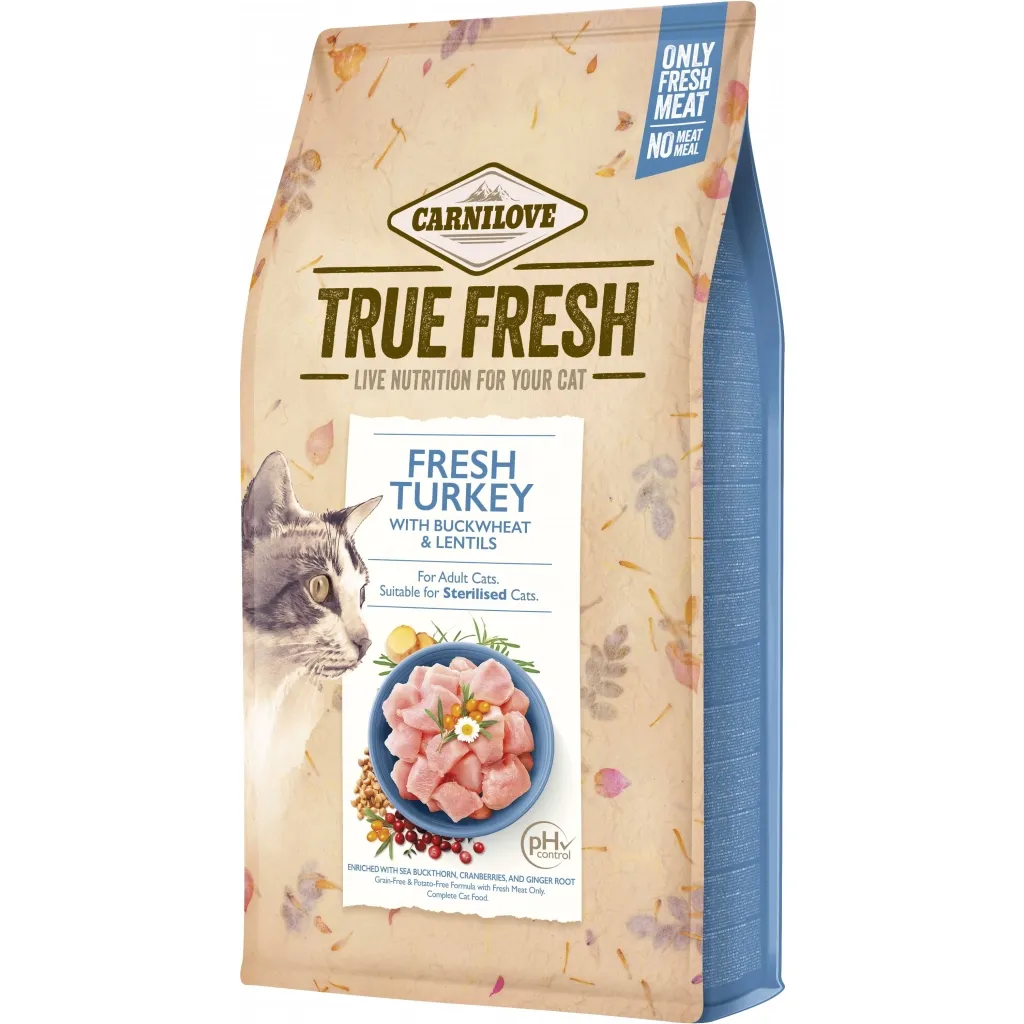 Сухой корм для кошек Carnilove True Fresh Cat Turkey 1.8 кг (8595602561452)