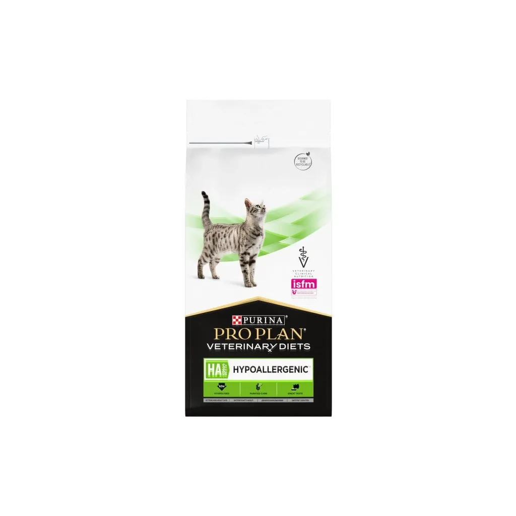 Сухой корм для кошек Purina Pro Plan Veterinary Diets HA Hypoallergenic 1.3 кг (7613287597458)