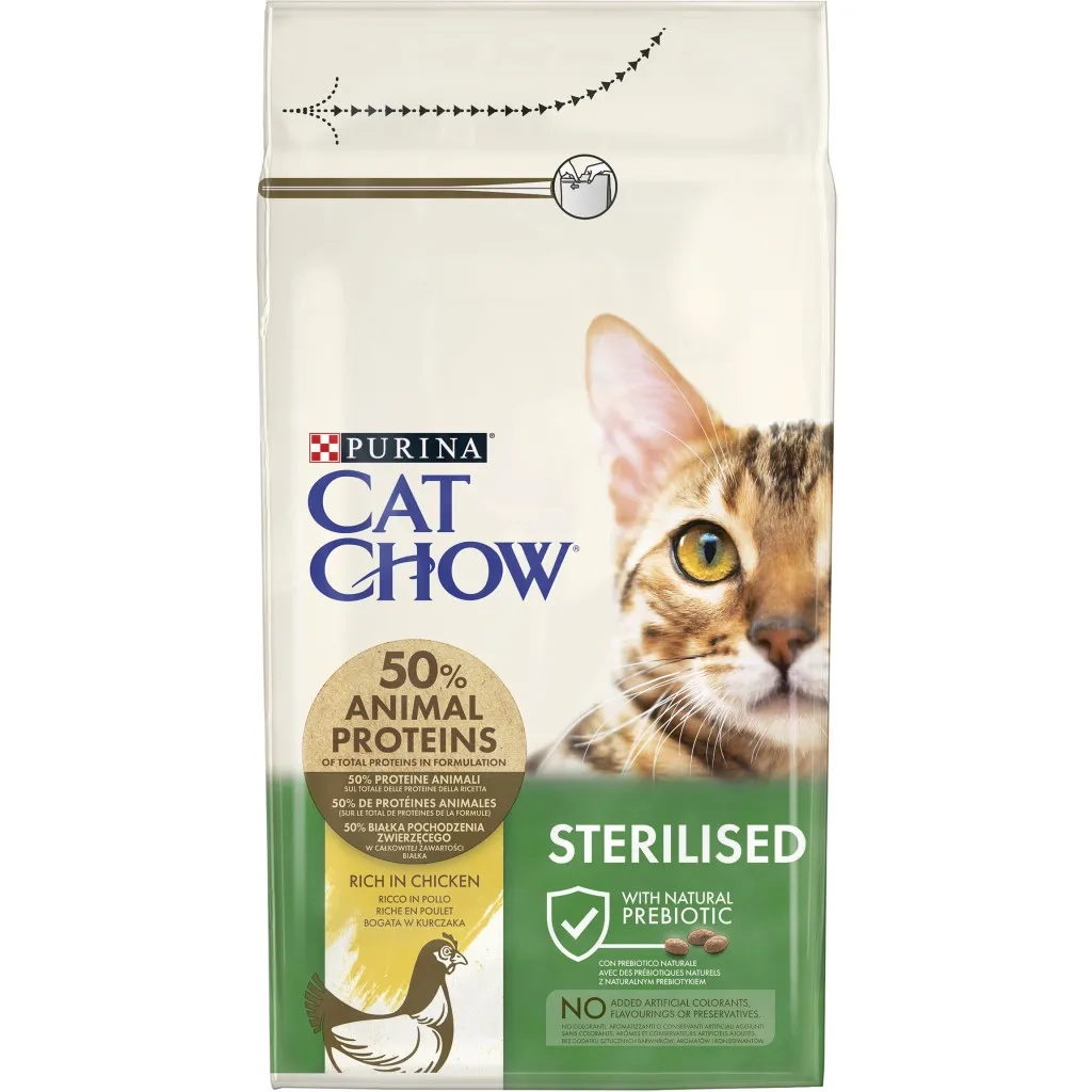 Сухий корм для котів Purina Cat Chow Sterilised із куркою 1.5 кг (7613032233396)