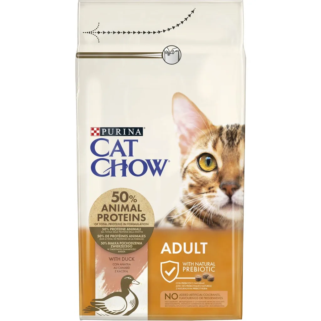 Сухий корм для котів Purina Cat Chow Adult з качкою 1.5 кг (7613035394117)
