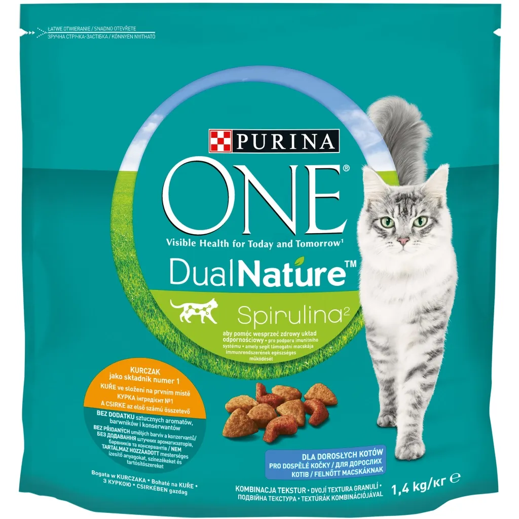Сухой корм для кошек Purina One DualNature с курицей 1.4 кг (7613036269025)