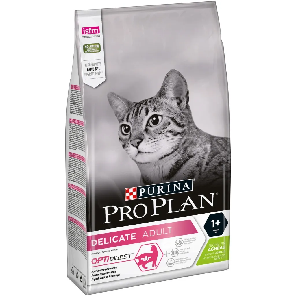 Сухий корм для котів Purina Pro Plan Delicate Adult зі смаком ягняти 1.5 кг (7613035846685)