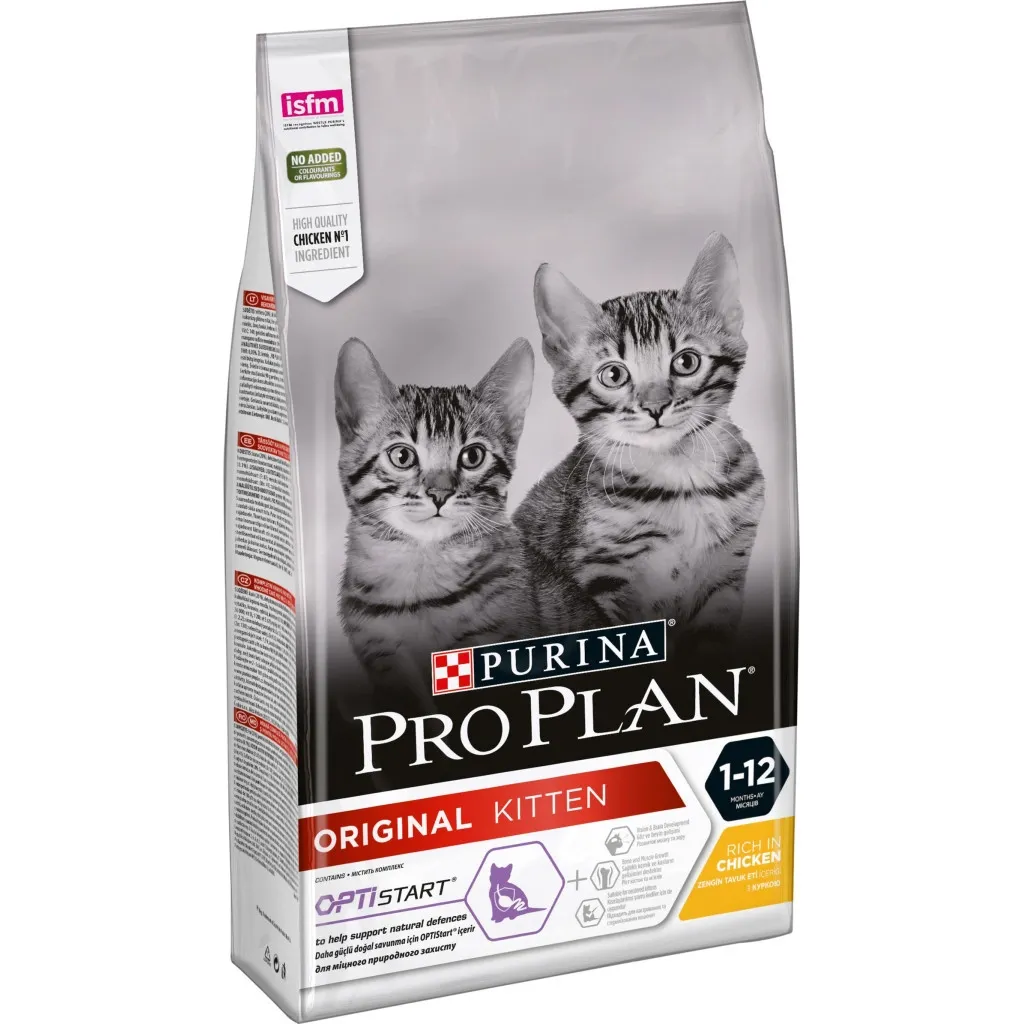 Сухой корм для кошек Purina Pro Plan Original Kitten до 12 месяцев с курицей 1.5 кг (7613036505178)