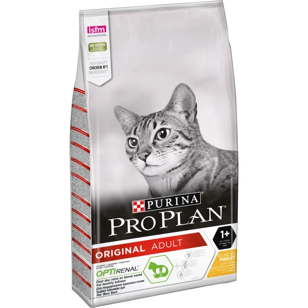 Сухой корм для кошек Purina Pro Plan Original с курицей 10 кг (7613036508032)