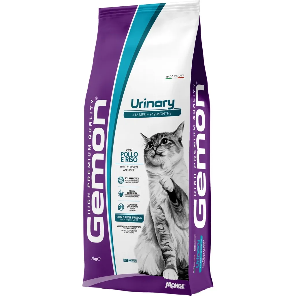 Сухий корм для котів Gemon Cat Urinary курка з рисом 7 кг (8009470297301)