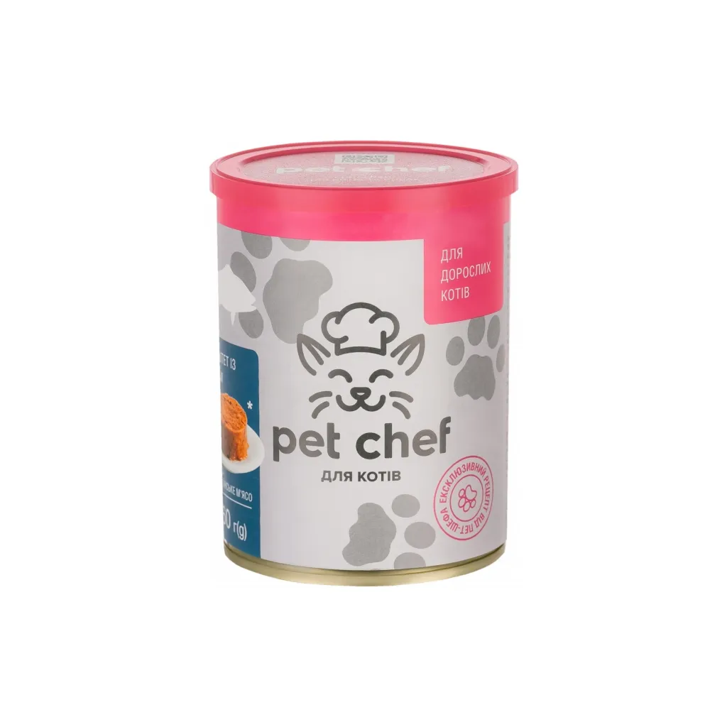 Паштет для котів Pet Chef з рибою 360 г (4820255190396)