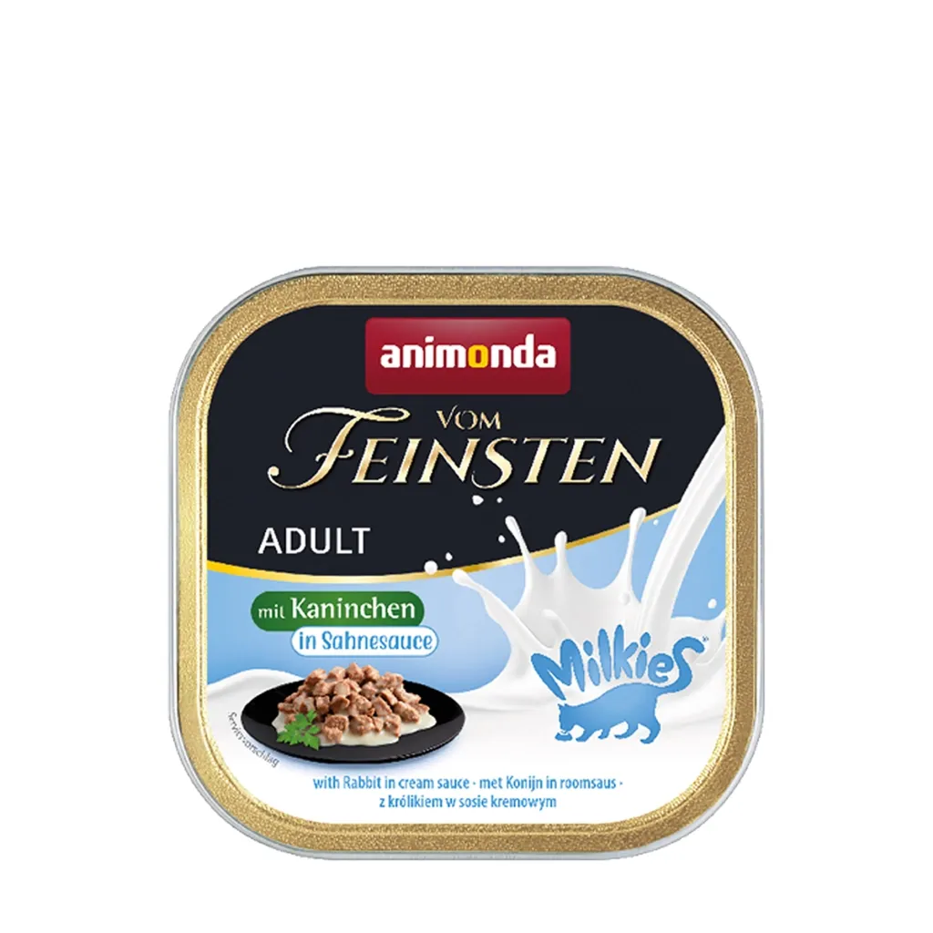 Вологий корм для котів Animonda Vom Feinsten Adult with rabbit in cream sauce 100 г (4017721830379)