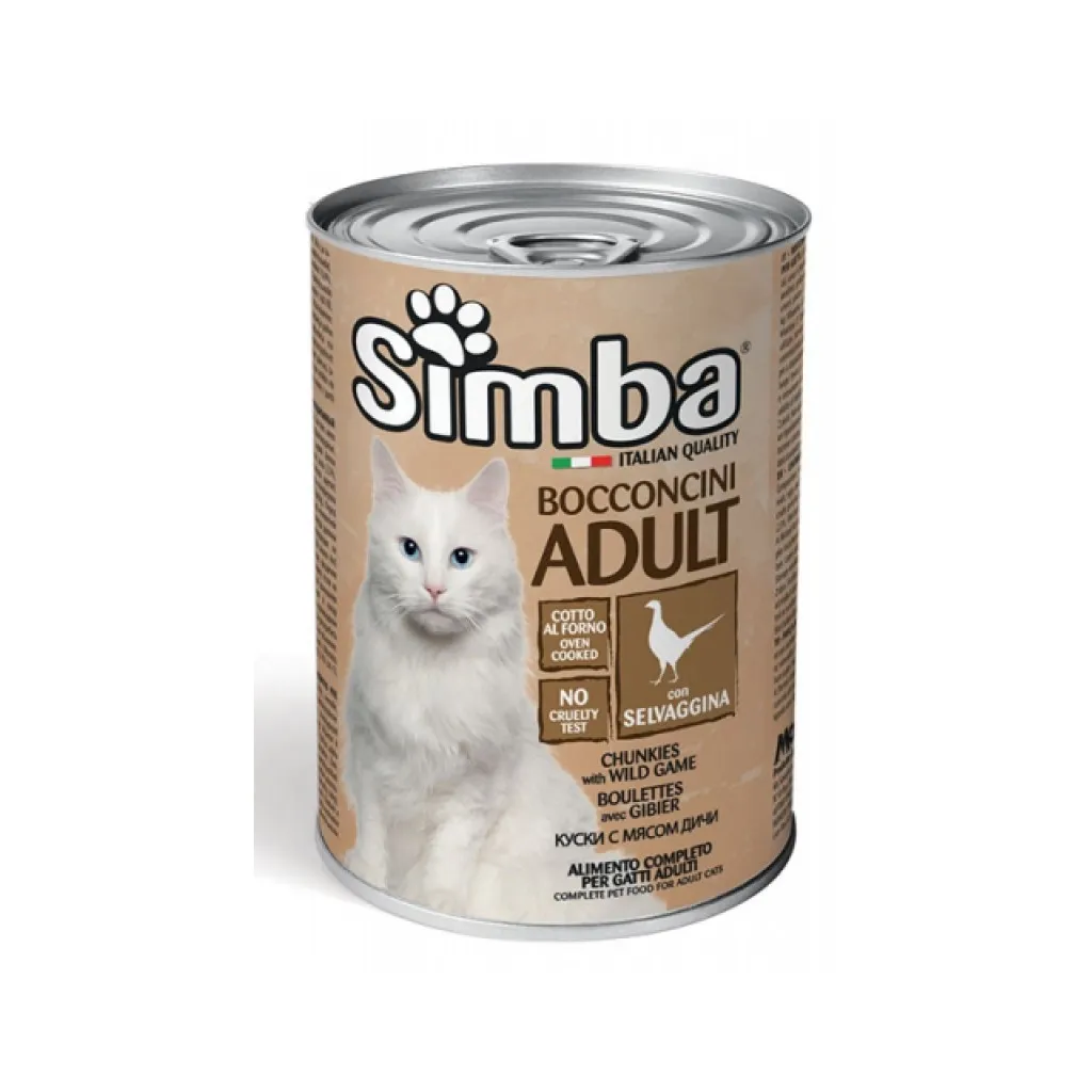 Консерва для кошек Simba Cat Wet дичь 415 г (8009470009539)