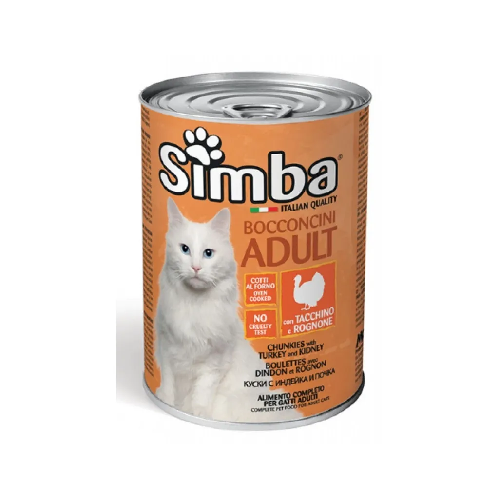Консерва для кошек Simba Cat Wet индюшка 415 г (8009470009522)