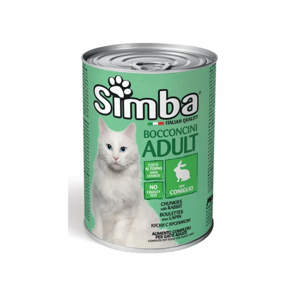 Консерва для кошек Simba Cat Wet кролик 415 г (8009470009089)