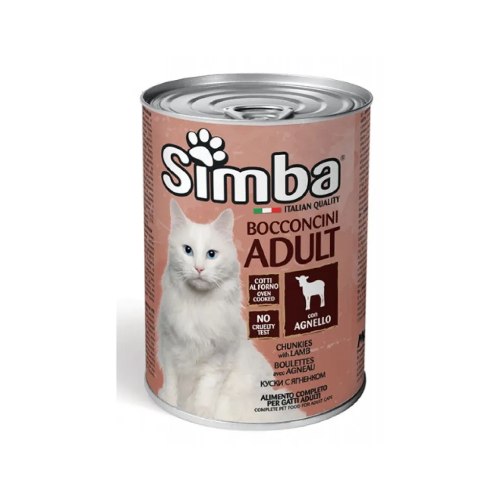 Консерва для котів Simba Cat Wet ягняти 415 г (8009470009546)