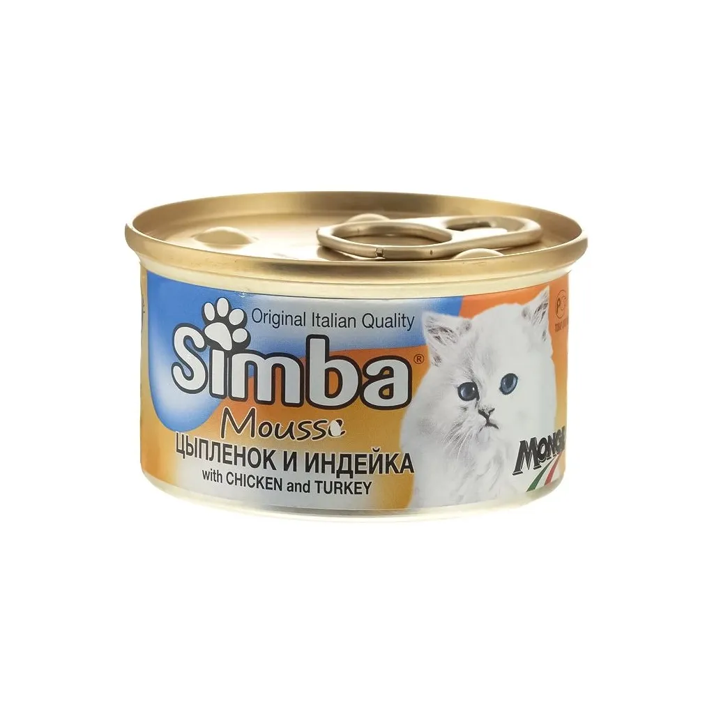 Консерва для кошек Simba Cat Wet курица и индичка 85 г (8009470009447)