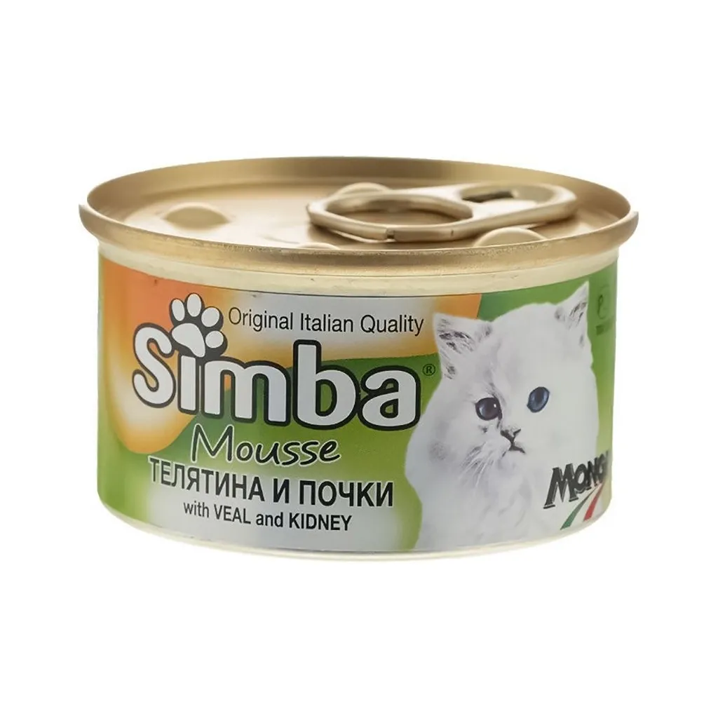 Консерва для кошек Simba Cat Wet телятина 85 г (8009470009409)