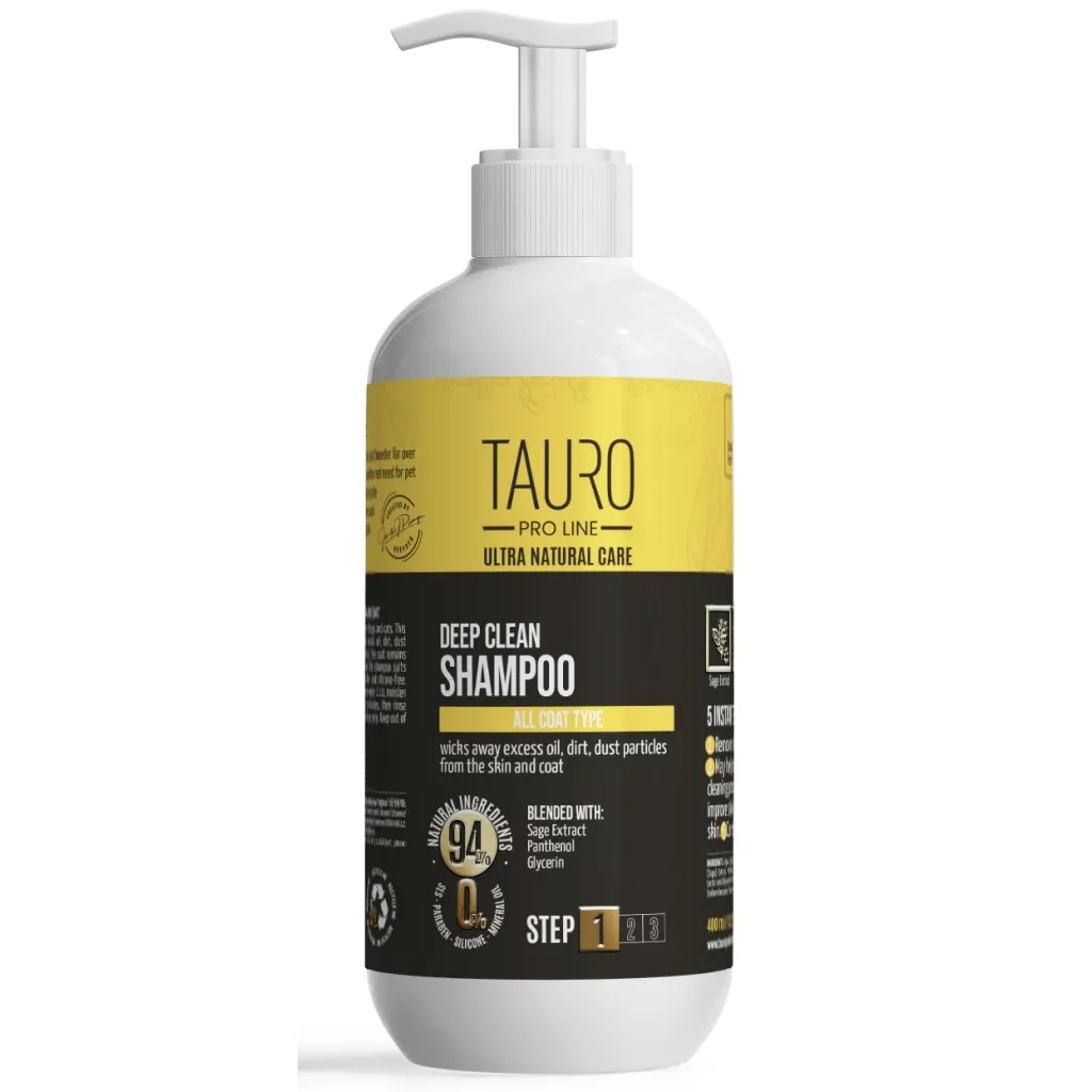 Шампунь для тварин Tauro Pro Line Ultra Natural Care Deep Clean 400 мл (TPL63589)