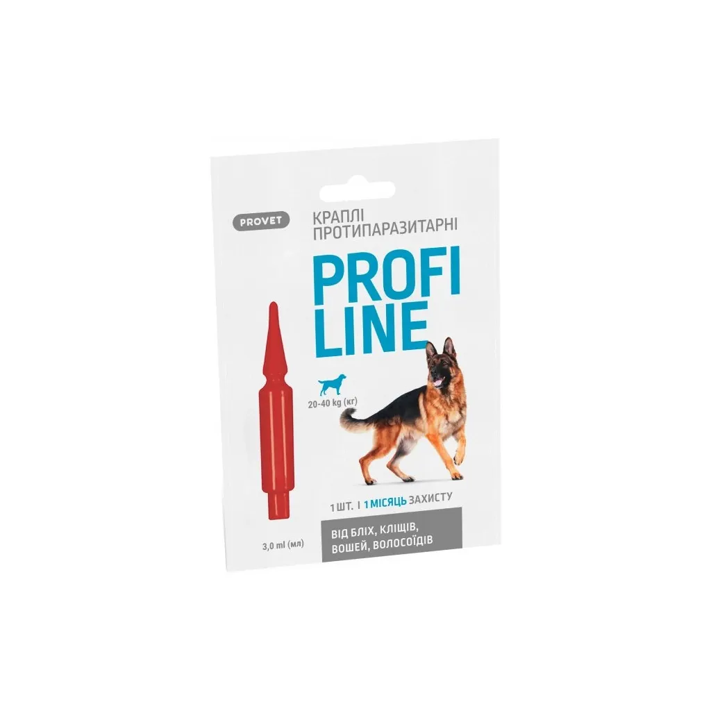 Капля для животных ProVET Profiline инсектоакарицид собак 20-40 кг 1/3 мл (4823082431069)