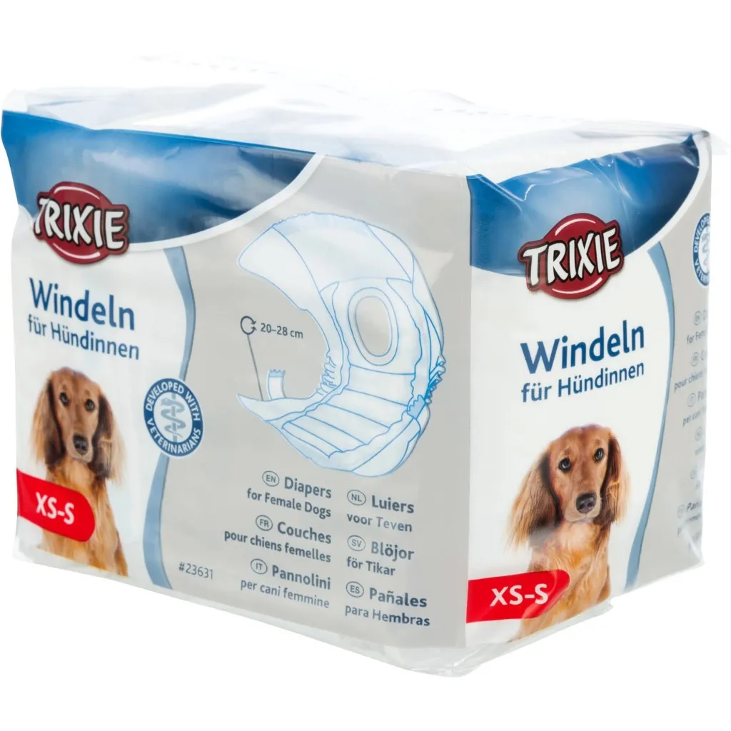 Підгузок для тварин Trixie собак (сучок) XS-S 20-28 см 12 шт (4011905236315)