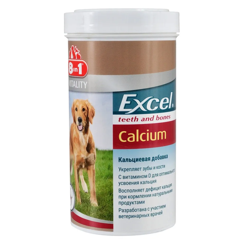 Витамин для собак 8in1 Excel Calcium таблетки 880 шт (4048422115540)