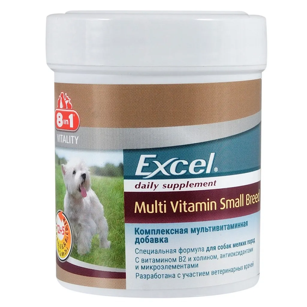 Витамин для собак 8in1 Excel Multi Vitamin Small Breed таблетки 70 шт (4048422109372)