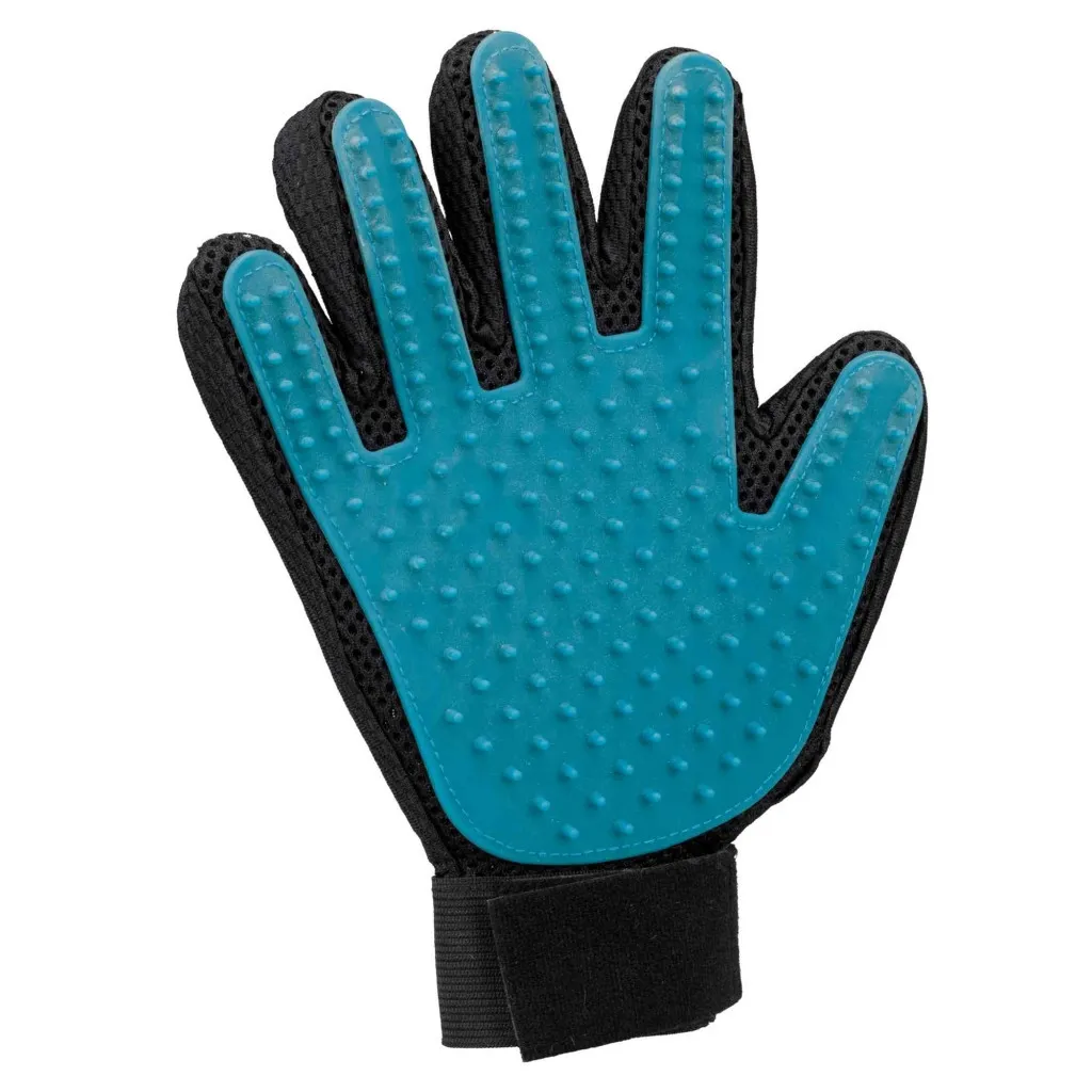 Гребінець для тварин Trixie рукавичка вичісування шерсті 16х24 см (4011905233932)