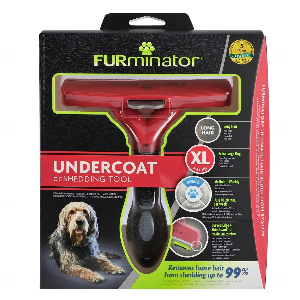 Фурминатор для животных FURminator собак с длинной шерстью размер ХL (4048422141167)