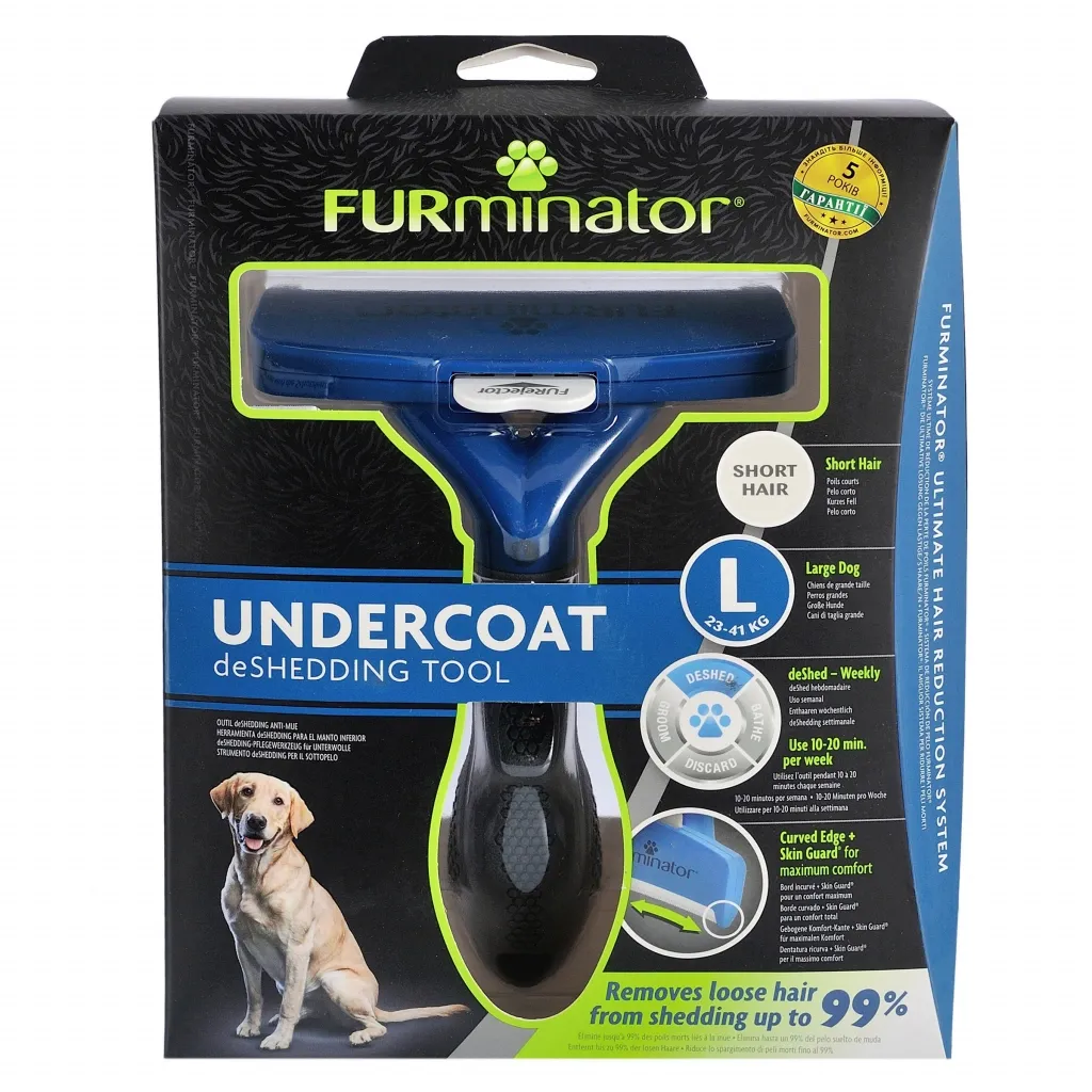 Фурминатор для животных FURminator собак с короткой шерстью размер L (4048422141105)
