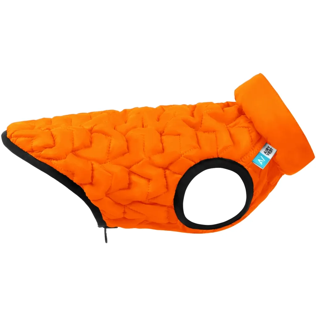 Курточка для животных Collar AiryVest UNI двусторонняя M 48 оранжево-черная (2567)