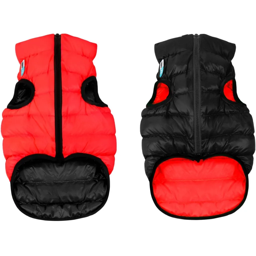 Курточка для тварин Airy Vest двостороння M 45 червоно-чорна (1580)