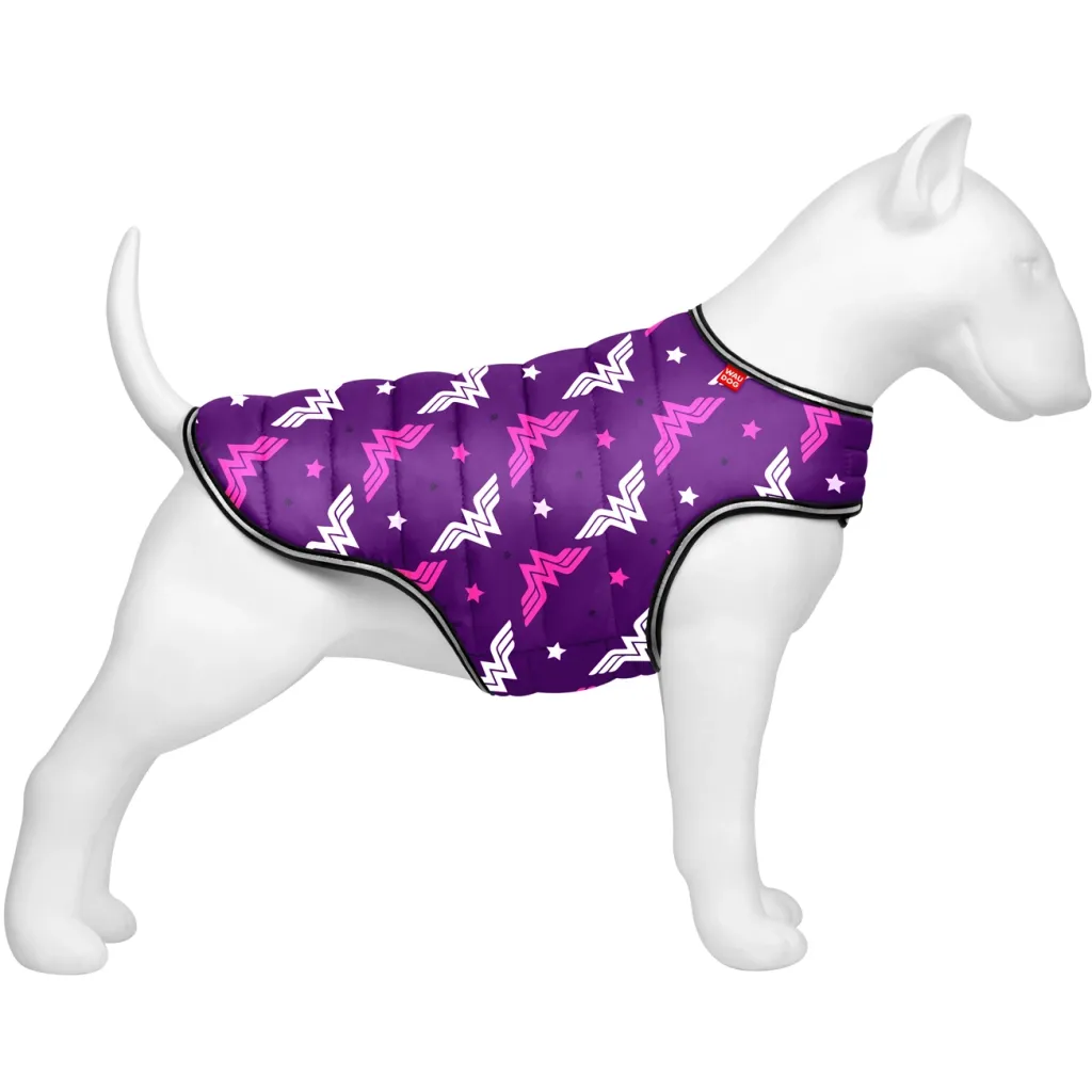 Курточка для животных WAUDOG Clothes "Чудо-женщина фиолет" L (505-4008)