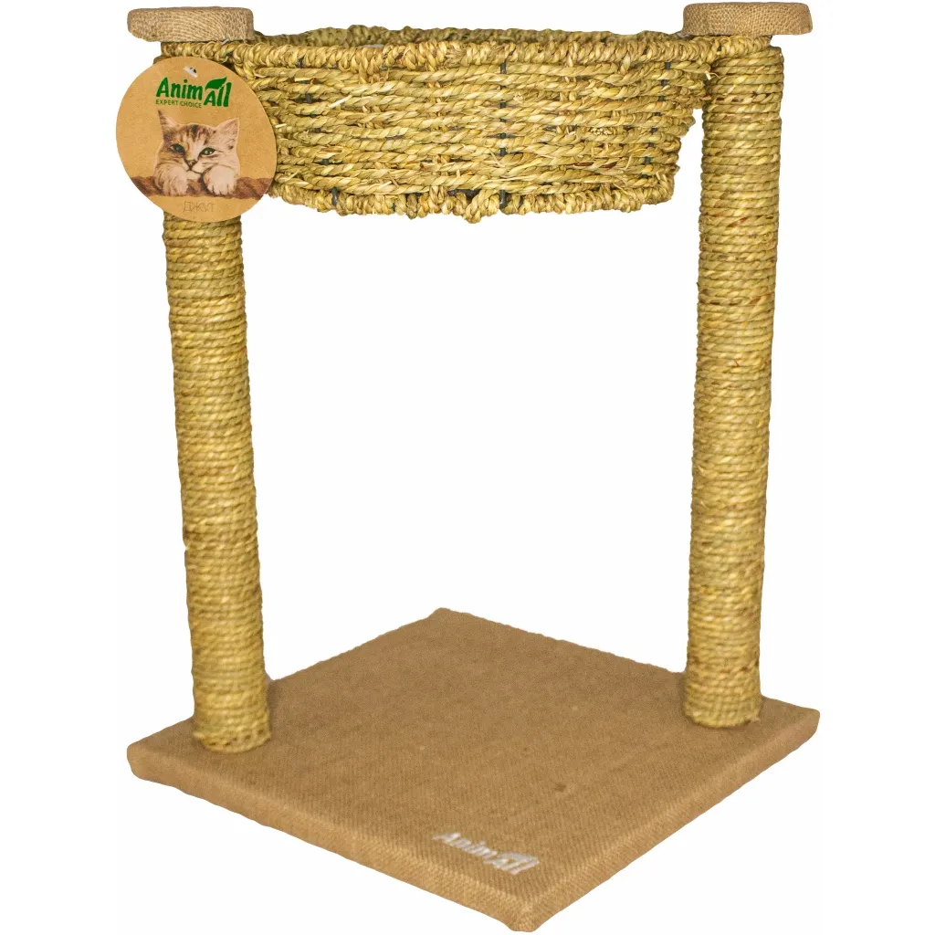 Дряпка для котів AnimAll лежанка плетена 45 см (2000981192198)