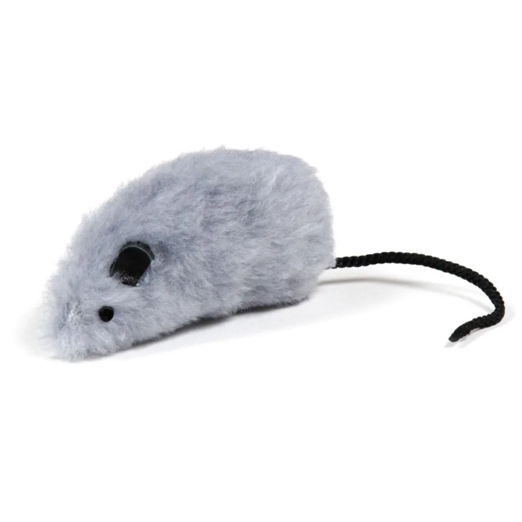 Игрушка для кошек Природа Мышка серая 8x4 см (плюш) (4823082403691)