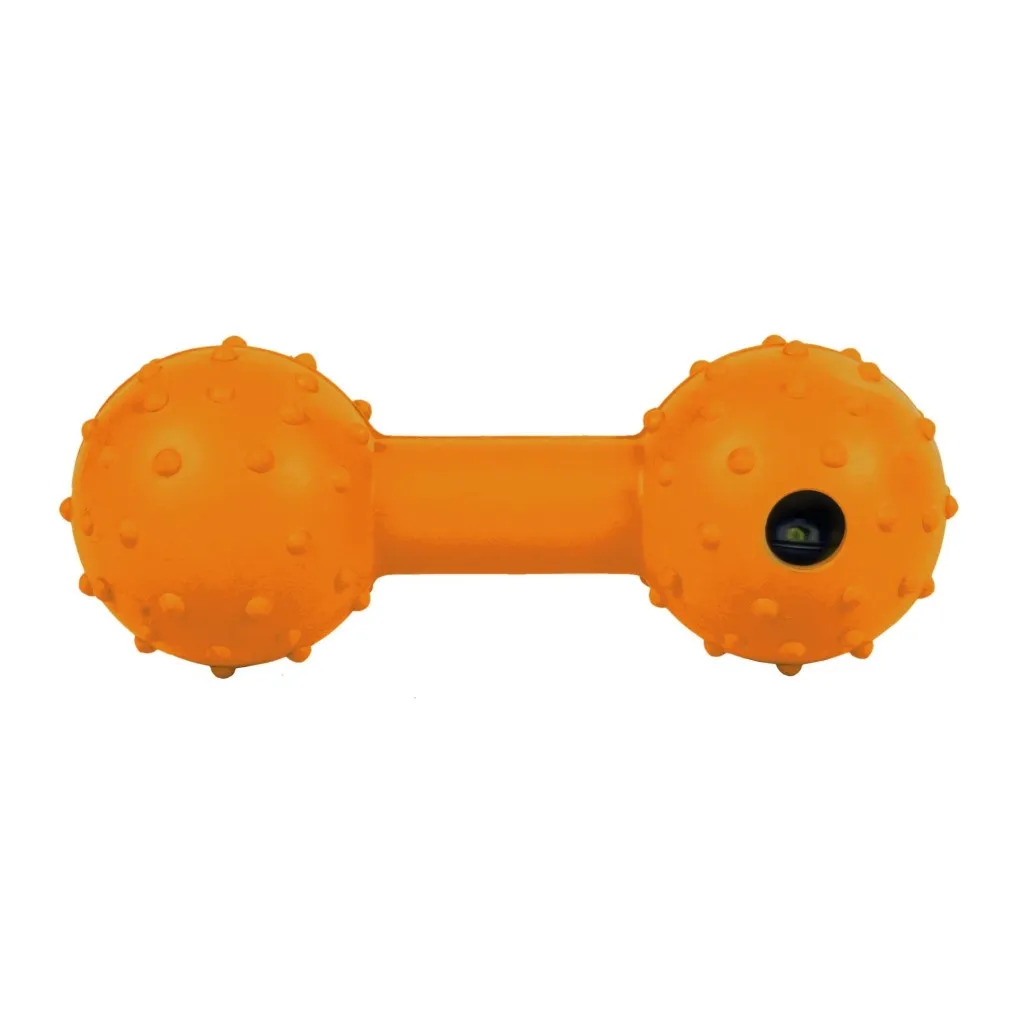 Іграшка для собак Trixie Гантель з дзвіночком 12 см (гума) (4011905033358)