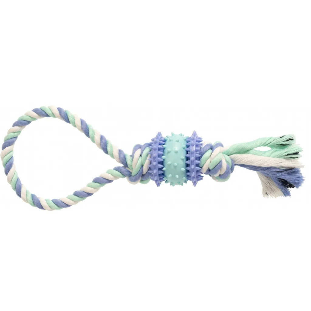 Іграшка для собак GimDog Дент Плюс веревка з термопластичною гумою 30 см (8009632060644)