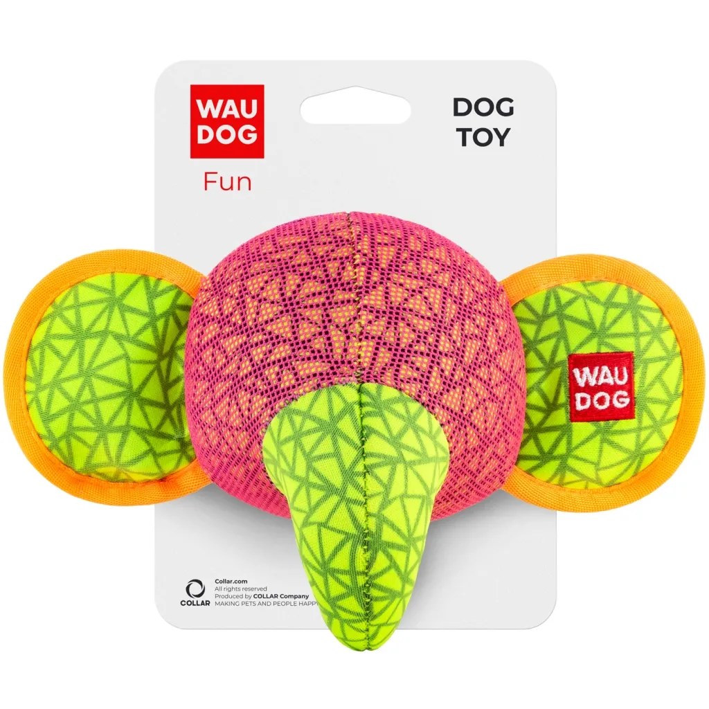 Іграшка для собак WAUDOG Fun Слон 20х14 см рожева (62047)