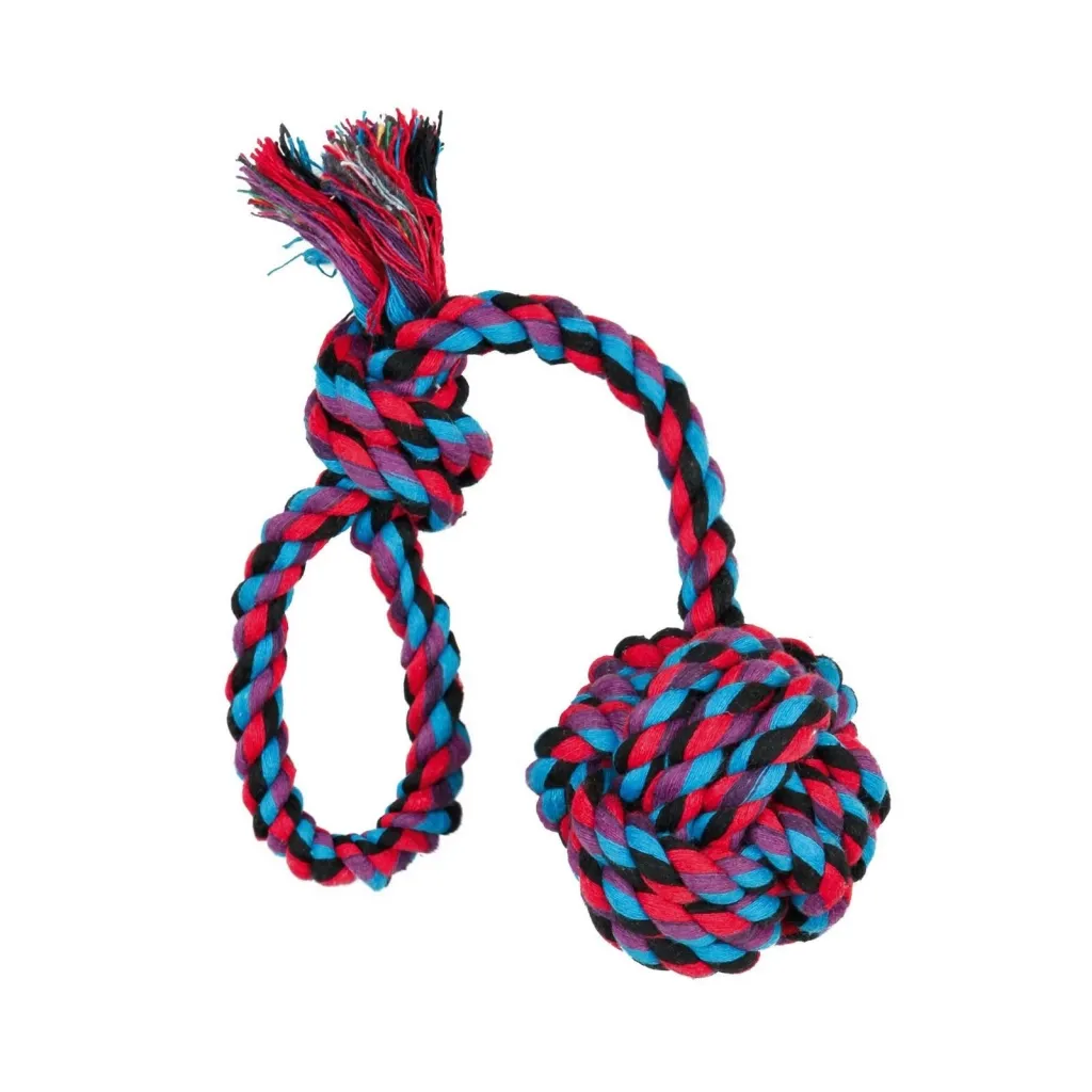 Іграшка для собак Trixie М'яч плетінь з ручкою 30 см (4011905032689)