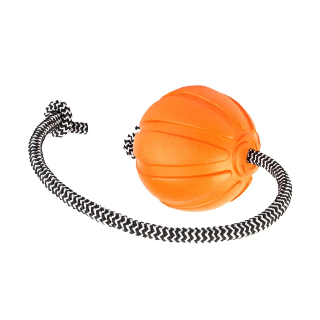 Іграшка для собак Liker Cord М'ячик з веревкою 5 см (6285)