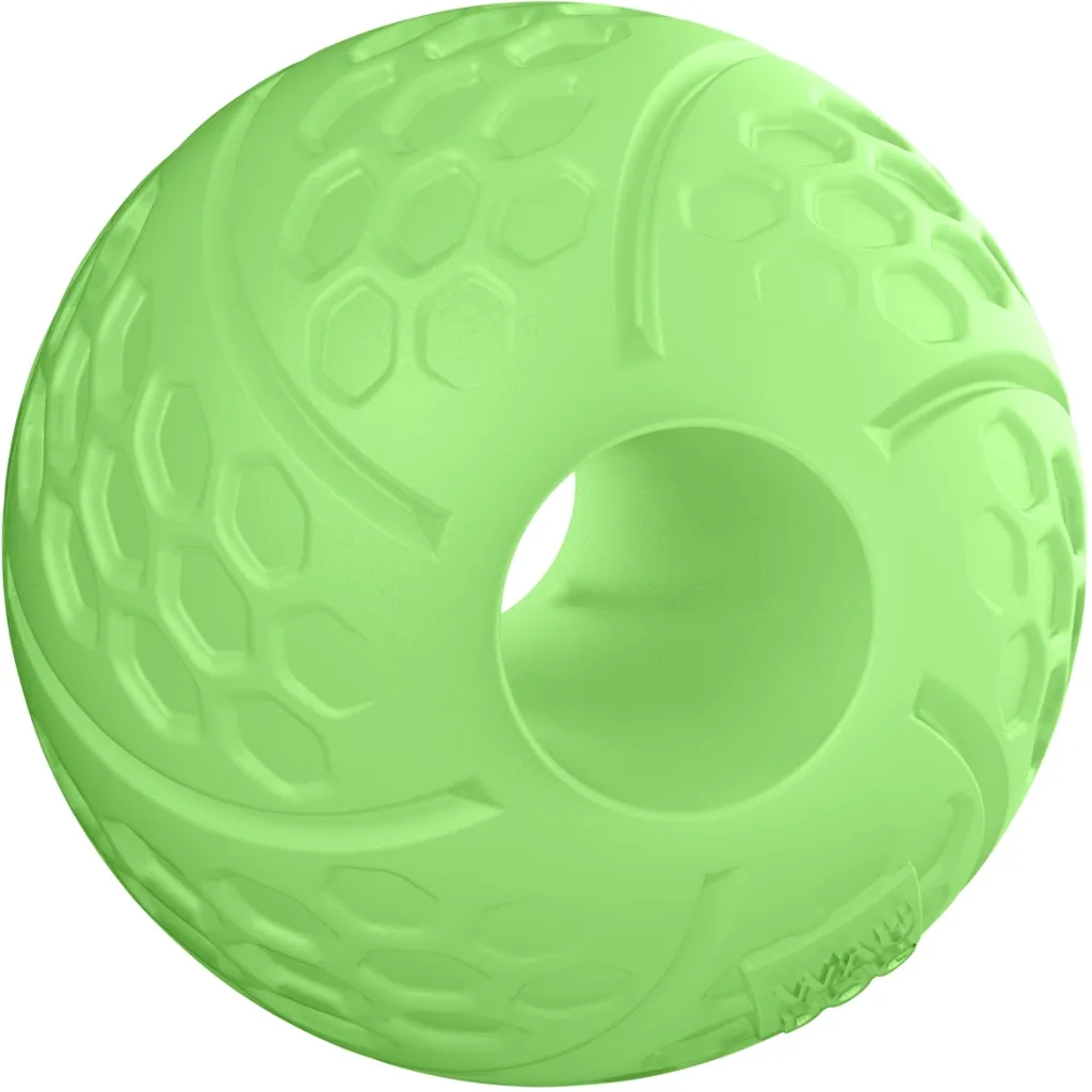 Игрушка для собак WAUDOG Fun Мячик светонакопительный с отверстием лакомства 7 см (6209)
