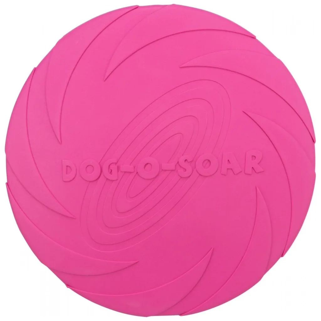 Іграшка для собак Trixie Activity Літаюча тарілка d:24 см (рожева) (4011905335032)