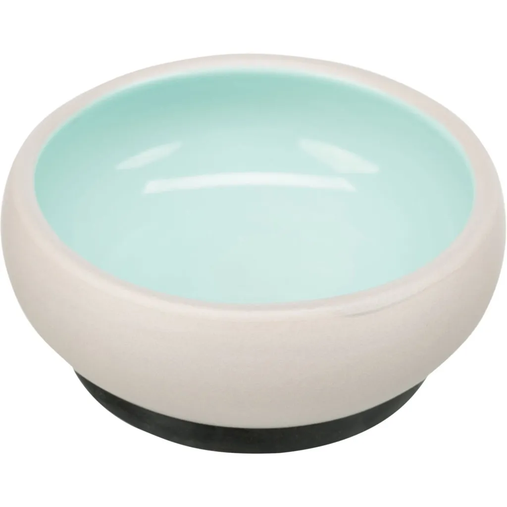 Посуда для собак Trixie Миска керамическая с резиновой кромкой 1 л/17 см (цвет в ассортименте) (4047974251089)