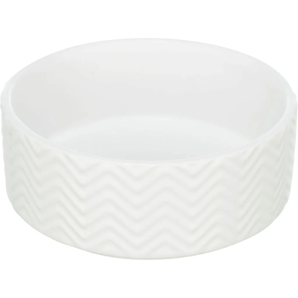 Посуда для собак Trixie Миска керамическая 900 мл/16 см (белая) (4047974250242)