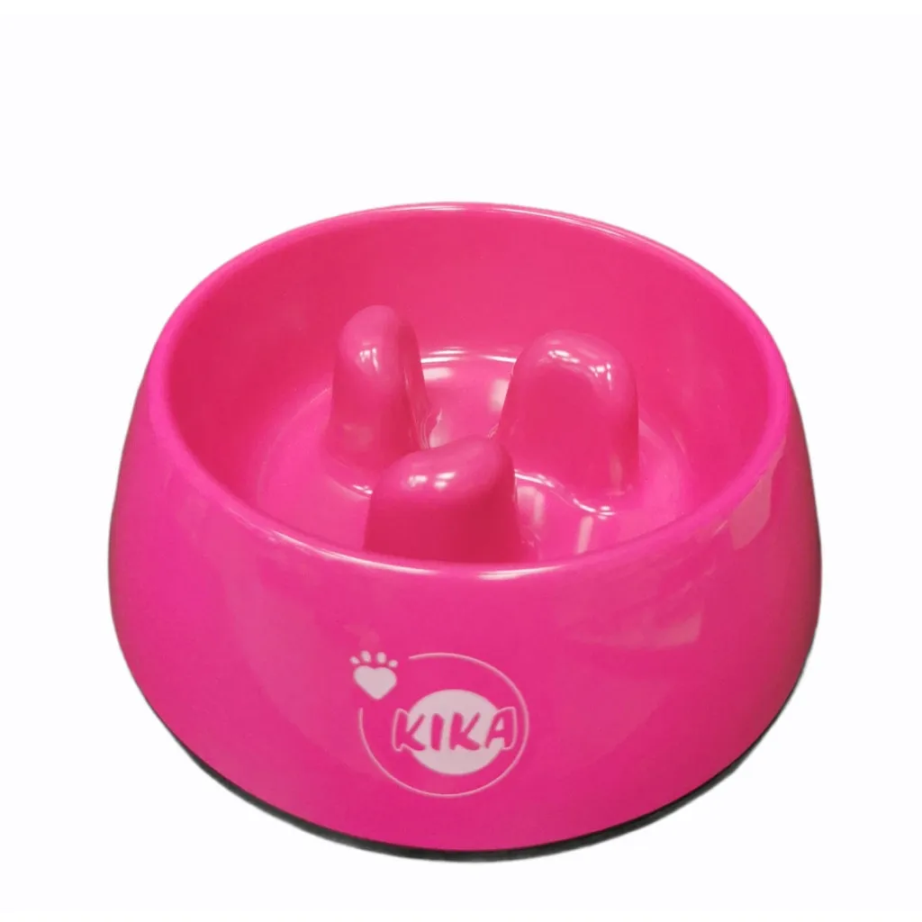 Посуд для собак KIKA Миска повільного харчування M рожева (SDML990052BMR)