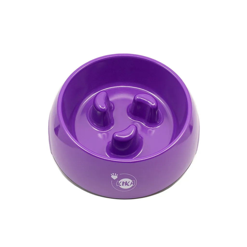 Посуд для собак KIKA Миска повільного харчування XL фіолетова (SDML990054BXLV)