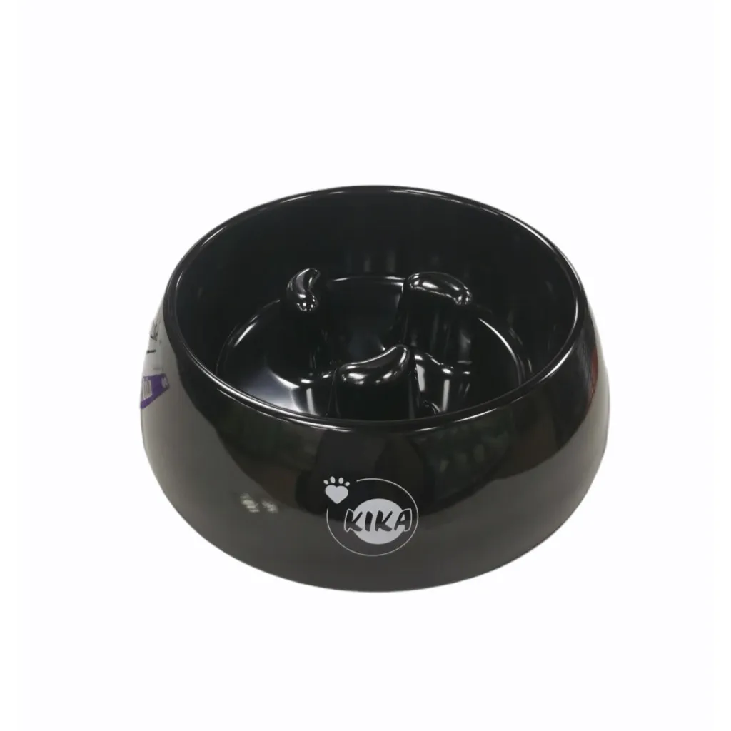 Посуд для собак KIKA Миска повільного харчування XL чорна (SDML990054BXLJ)