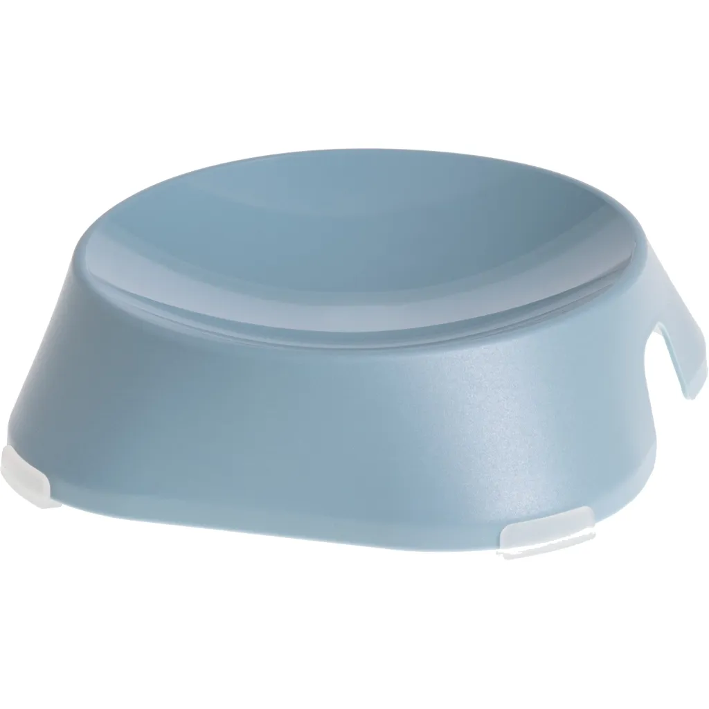 Посуда для кошек Fiboo Flat Bowl миска без антискользящих накладок голубая (FIB0125)