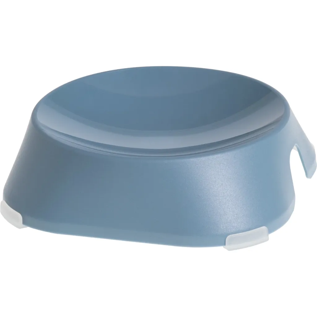 Посуд для котів Fiboo Flat Bowl миска з антиковзаючими накладками синя (FIB0086)