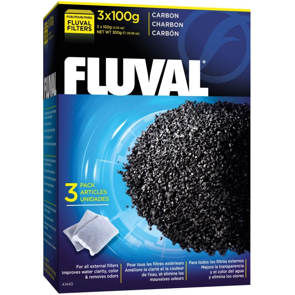 Наполнитель для аквариумного фильтра Fluval FL уголь 3х100 г (015561114400)