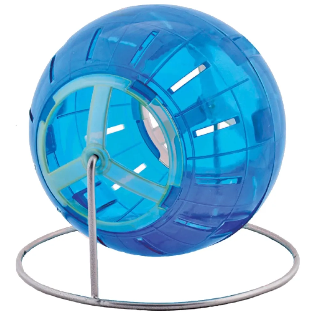 Іграшка для гризунів Природа Куля бігова на підставці d 13 см синя (4823082402786)